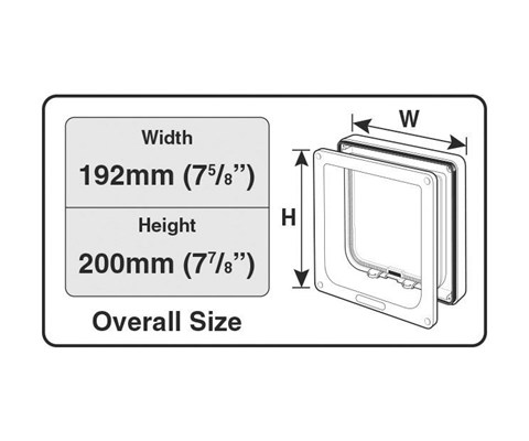 Cat Mate 4-veis kattedør med tunnel