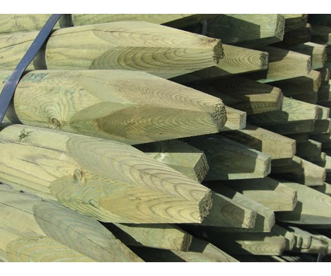 Gjerdestolper impregnert 6x175 cm 264 stk