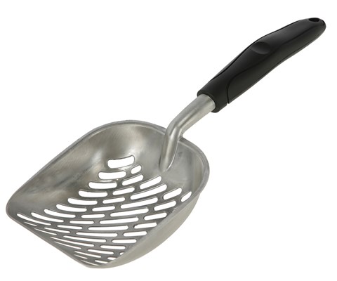 Kattespade til toalett svart