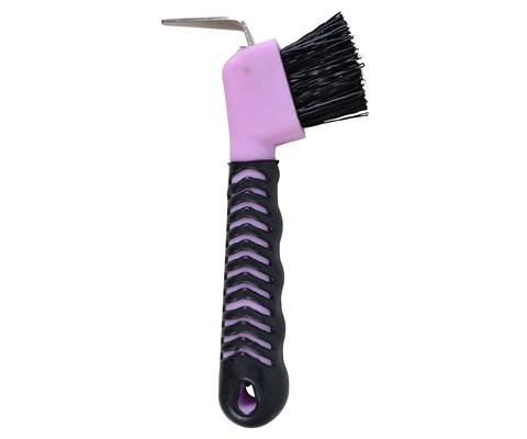 Hovskrape med børste rosa