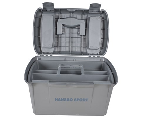 Pussekasse 41x25x25 cm sølvgrå