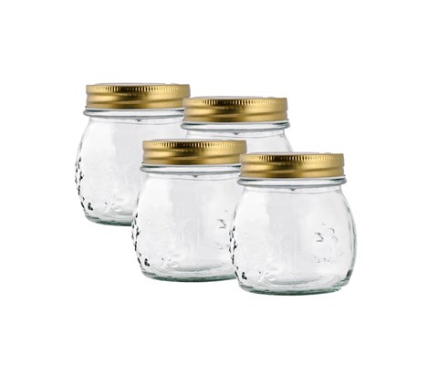 Syltetøyglass 4 x 0,25 L
