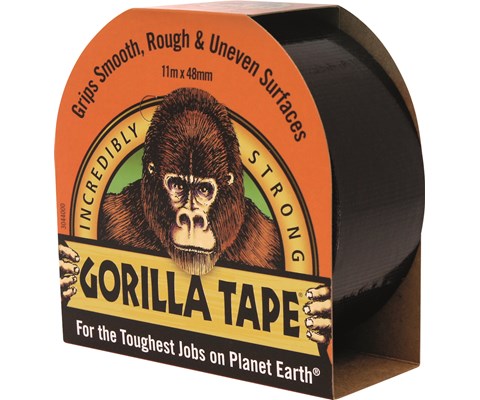 Lerretstape svart 48 mm x 11 m