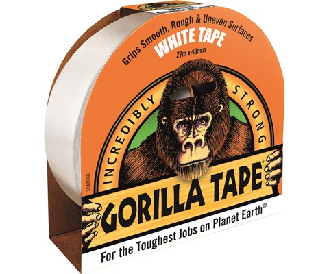 Lerretstape hvit 48 mm x 27 m