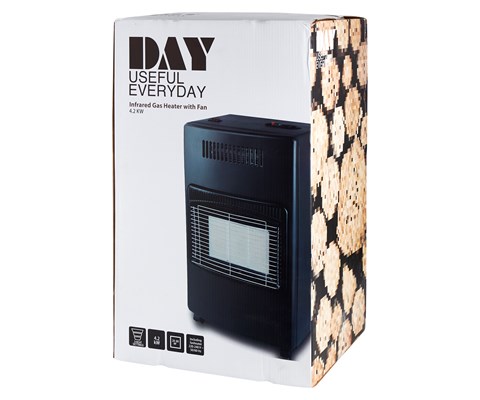 Gassovn infrarød med vifte 4,2 kW