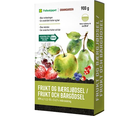 Frukt og bærgjødsel 0,9 kg