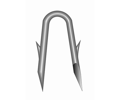 Krampe med mothake 4 x 40 mm 5 kg