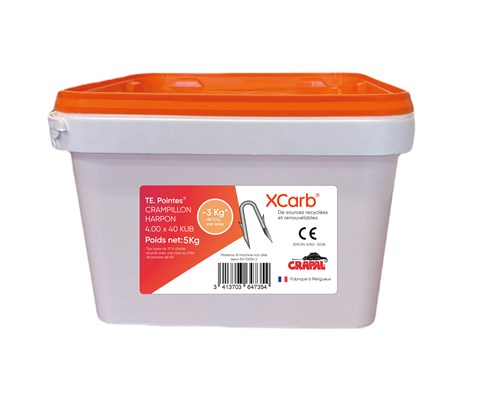 Krampe med mothake 4 x 40 mm 5 kg