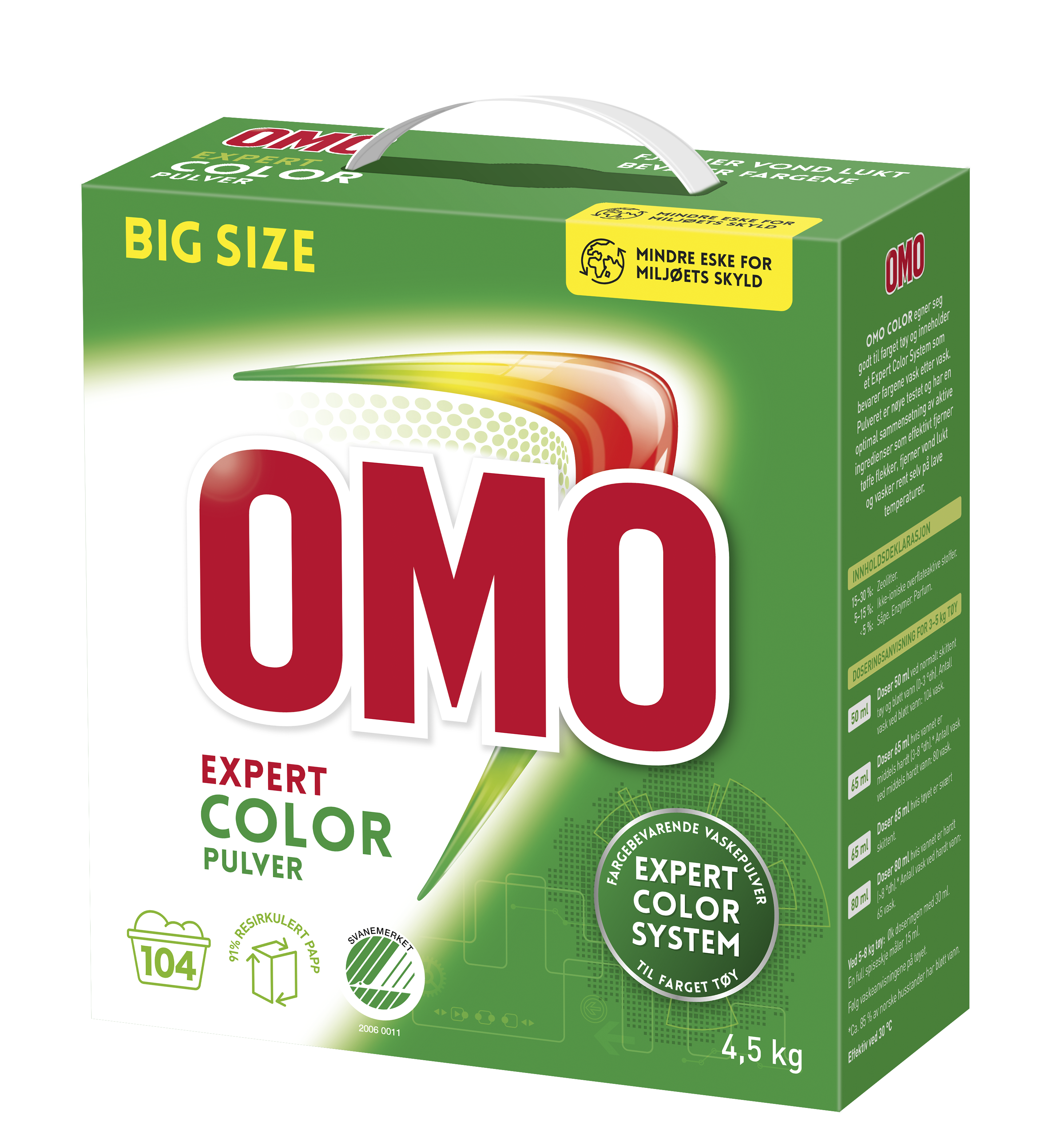 Vaskepulver Omo Color 4,5 kg