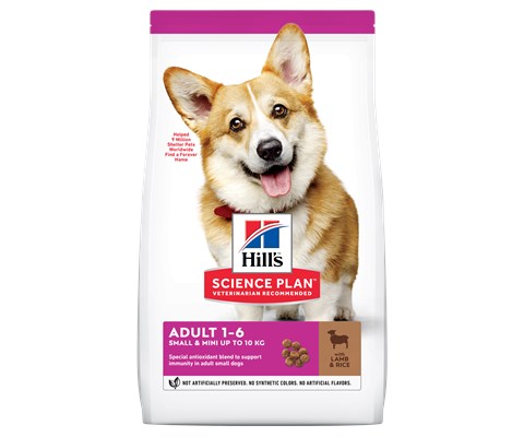 Hundefôr Small & Mini Adult Lam og Ris 1,5 kg