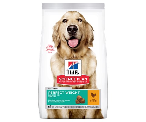 Hundefôr Perfect Weight Large Adult Kyllling 12 kg