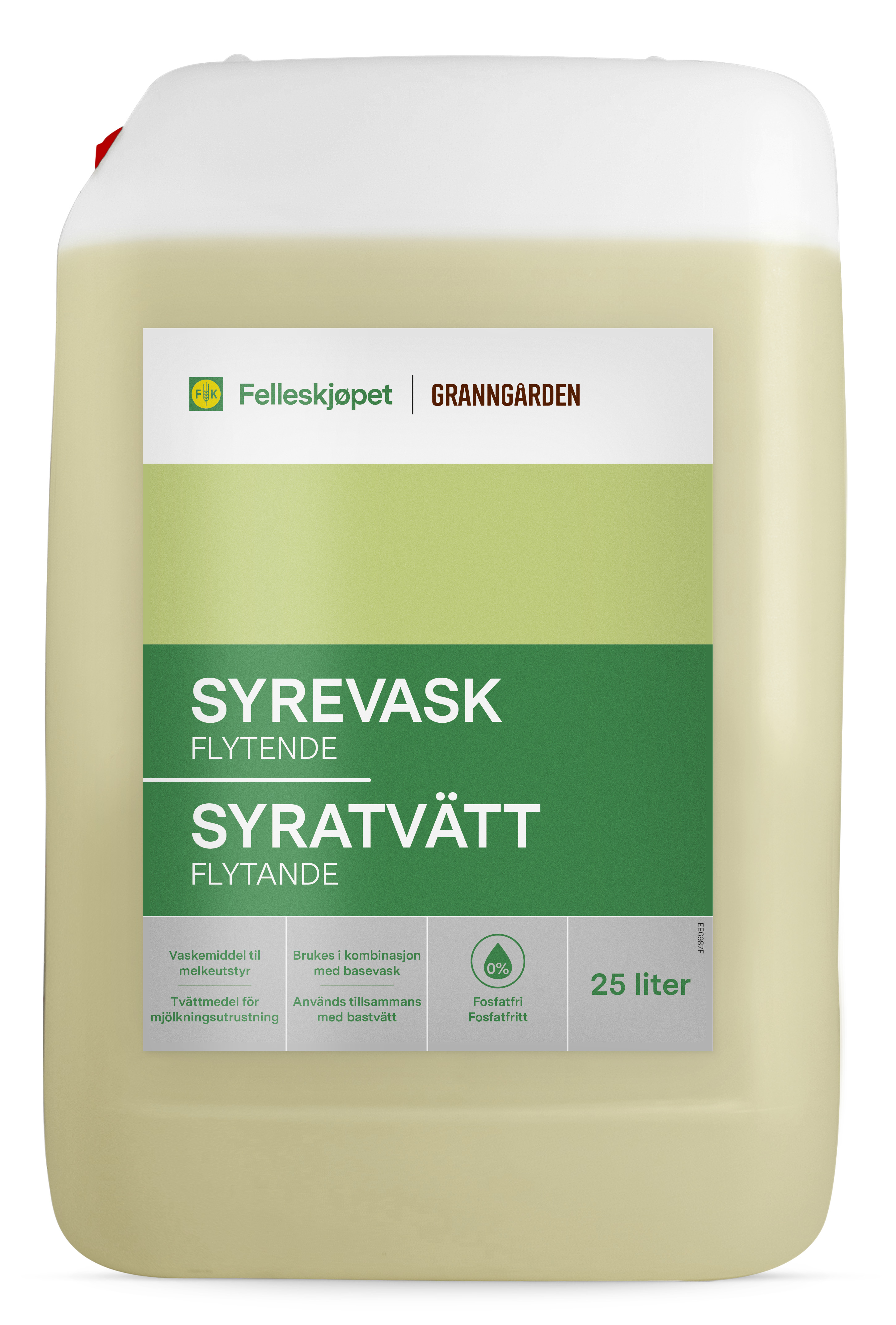Syrevask flytende 25 L