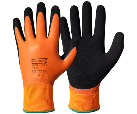 Monteringshansker Latex orange