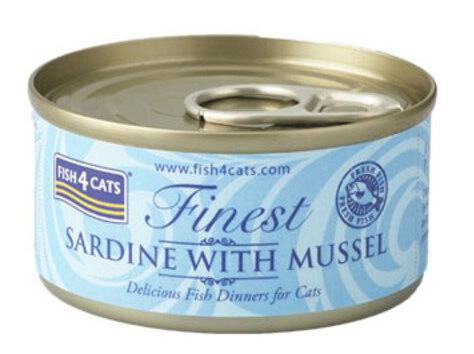 Våtfôr Finest sardiner og musling 70 g