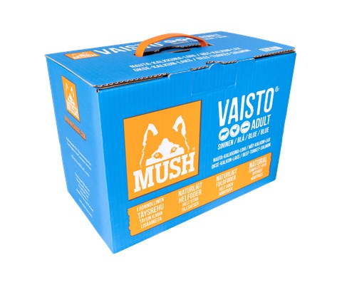 Hundefôr Vaisto frosset okse-kalkun-laks 10 kg