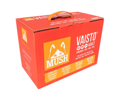 Hundefôr Vaisto frosset gris-okse-laks 10 kg