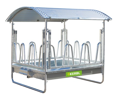 Fôrhekk for storfe med tak