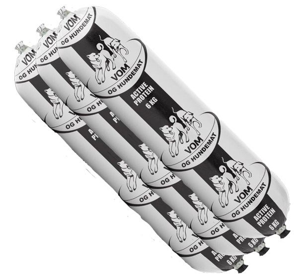 Hundepølse Active proteinrik 3x6 kg