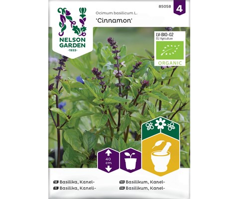 Frø kanelbasilikum Cinnamon økologisk