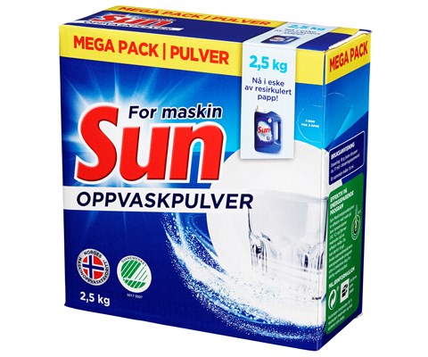 Maskinoppvaskpulver 2,5 kg