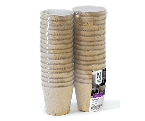 Fiberpotte Ø8 cm 32 stk