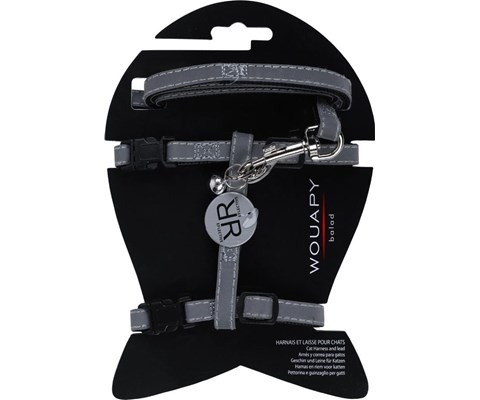 Kattesele og kobbel med refleks