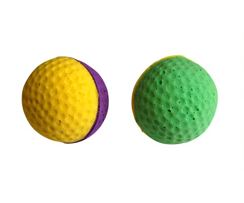 Katteleke skumgummiball 2 pk
