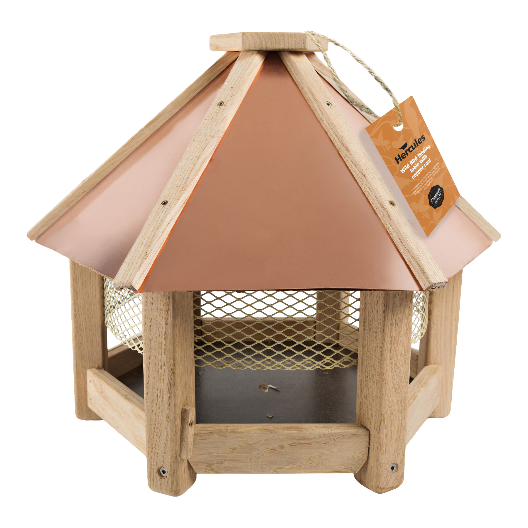 Fuglemater Hercules kobber H45 cm