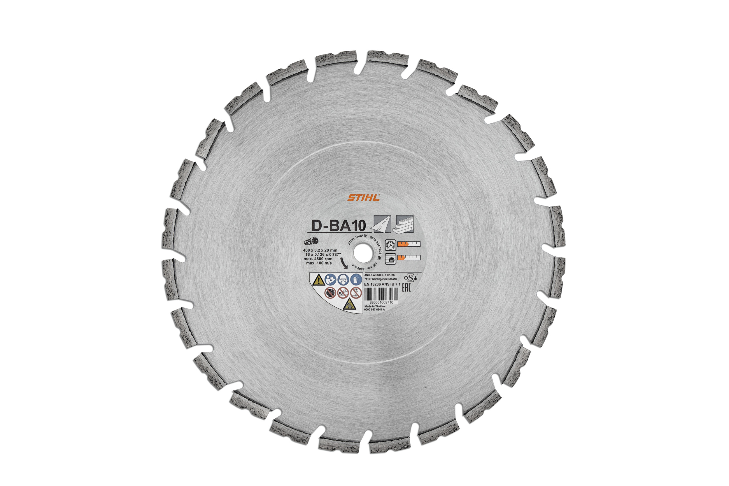 Diamantskive D-BA10 400 mm/16"