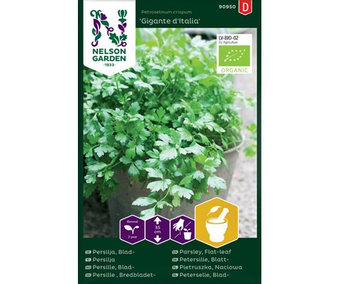 Frø bladpersille Gigante d'Italia økologisk
