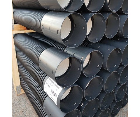 Dobbeltvegget drensrør 160/139 mm lengde á 6 m