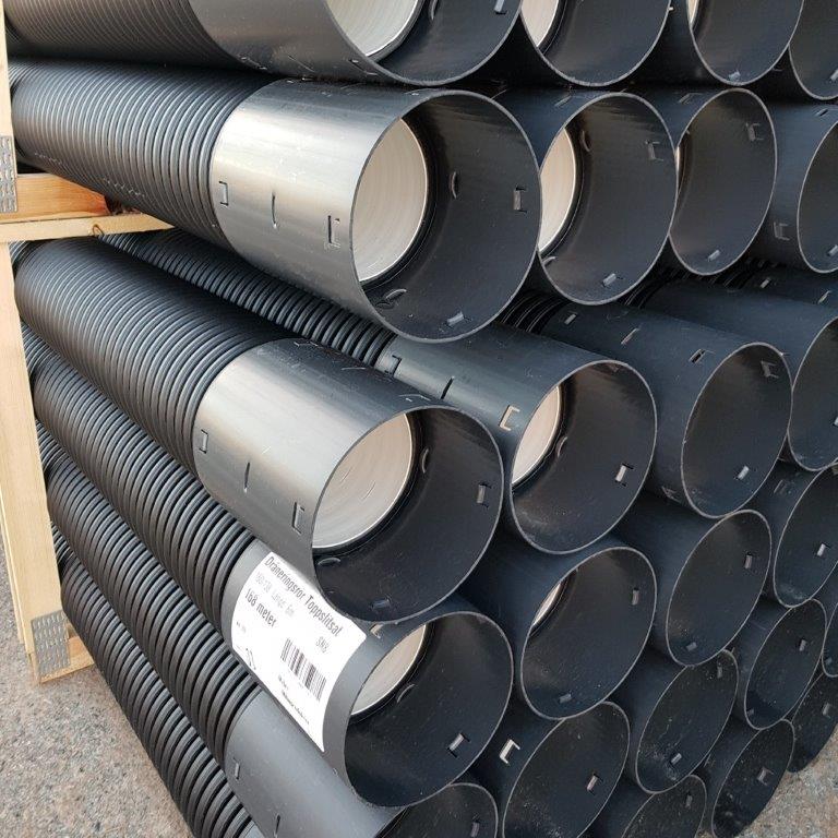 Overvannsrør 160/139 mm lengde á 6 m