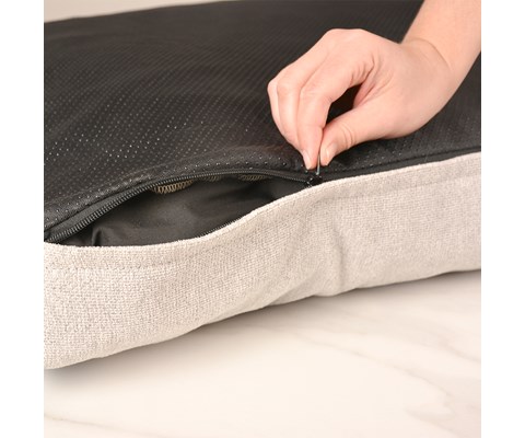 Hundepute Maddy blå/grå