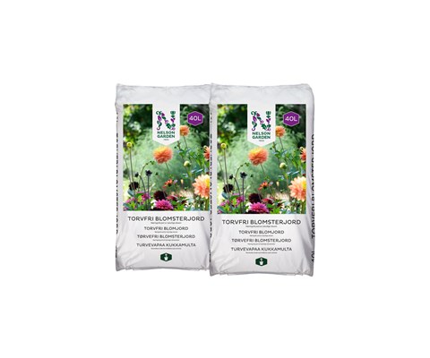 Torvfri blomsterjord 40 L 2 pk