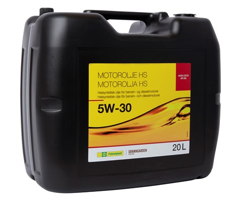 Motorolje helsyntetisk HS 5W-30 20 L