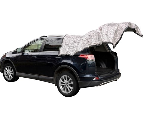 Sølvteppe solskjerming 3x3 m