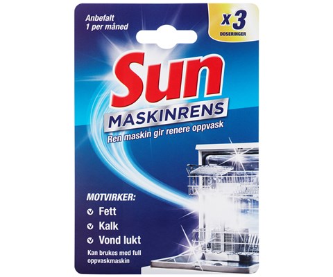 Oppvaskmaskinrens 3 pk