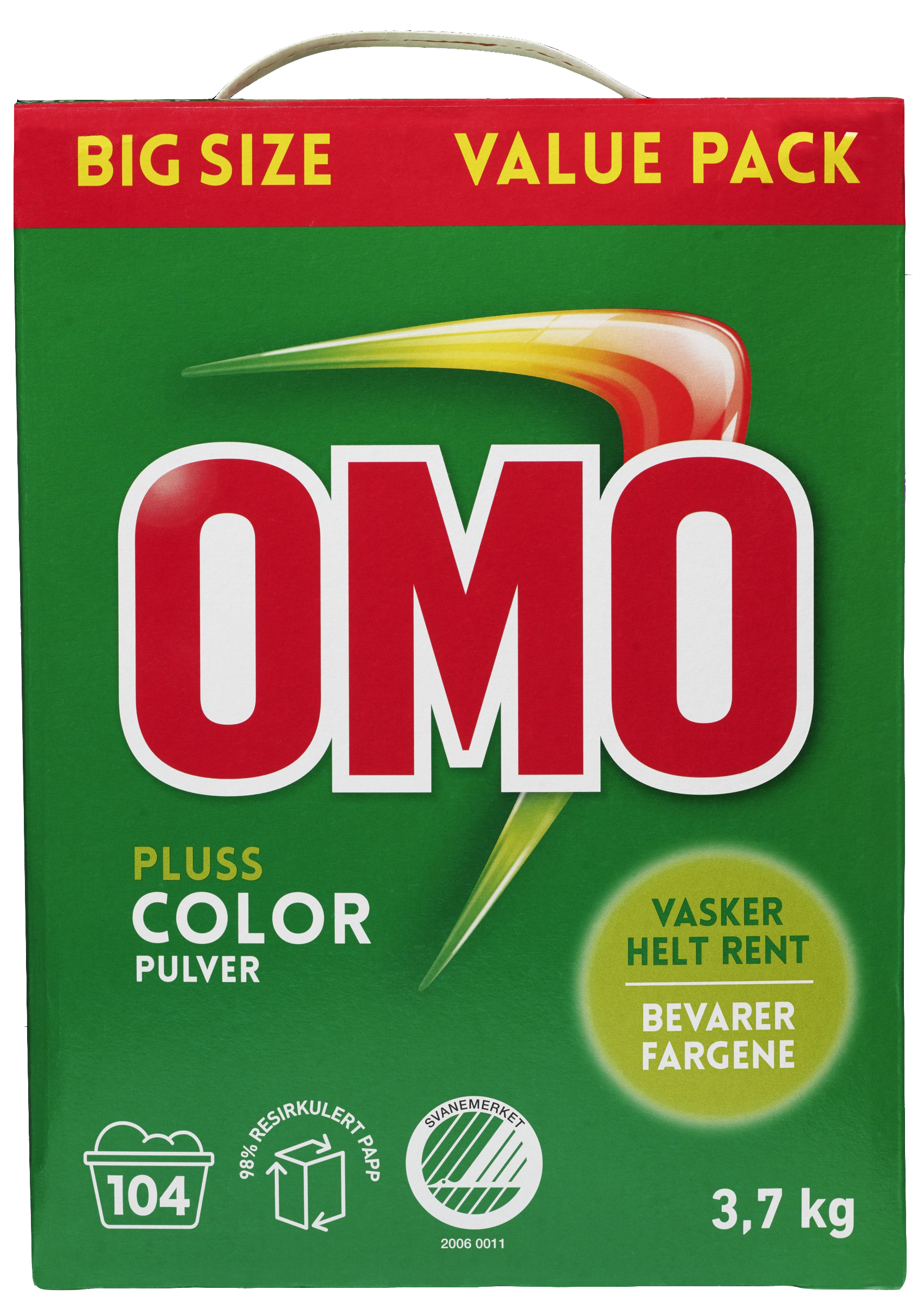 Vaskepulver Omo Pluss Color 3,7 kg