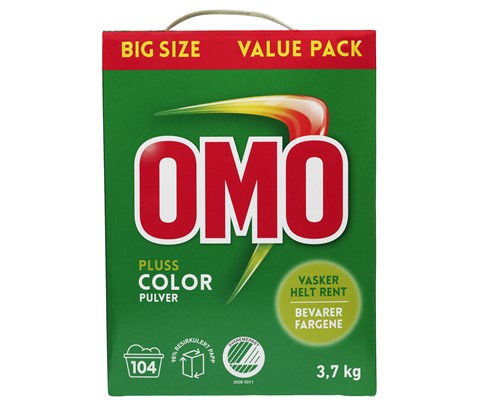 Vaskepulver Omo Pluss Color 3,7 kg