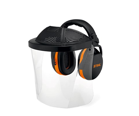 Ryddesett med plexivisir