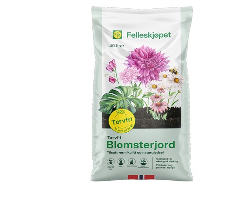 Torvfri blomsterjord 40 L