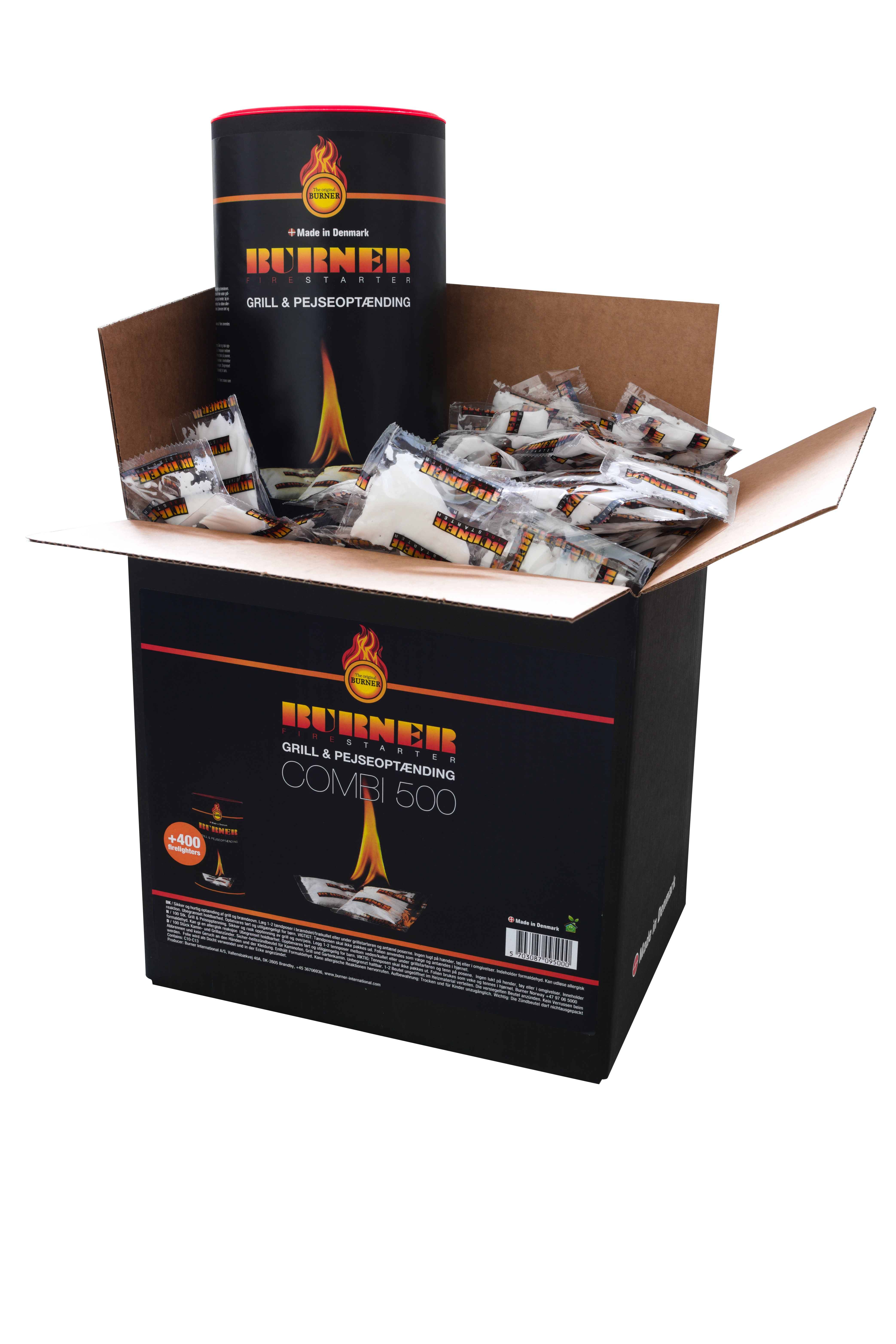 Burner tennposer 500 stk