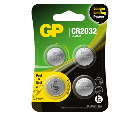 Litium batteri CR2032 4 pk