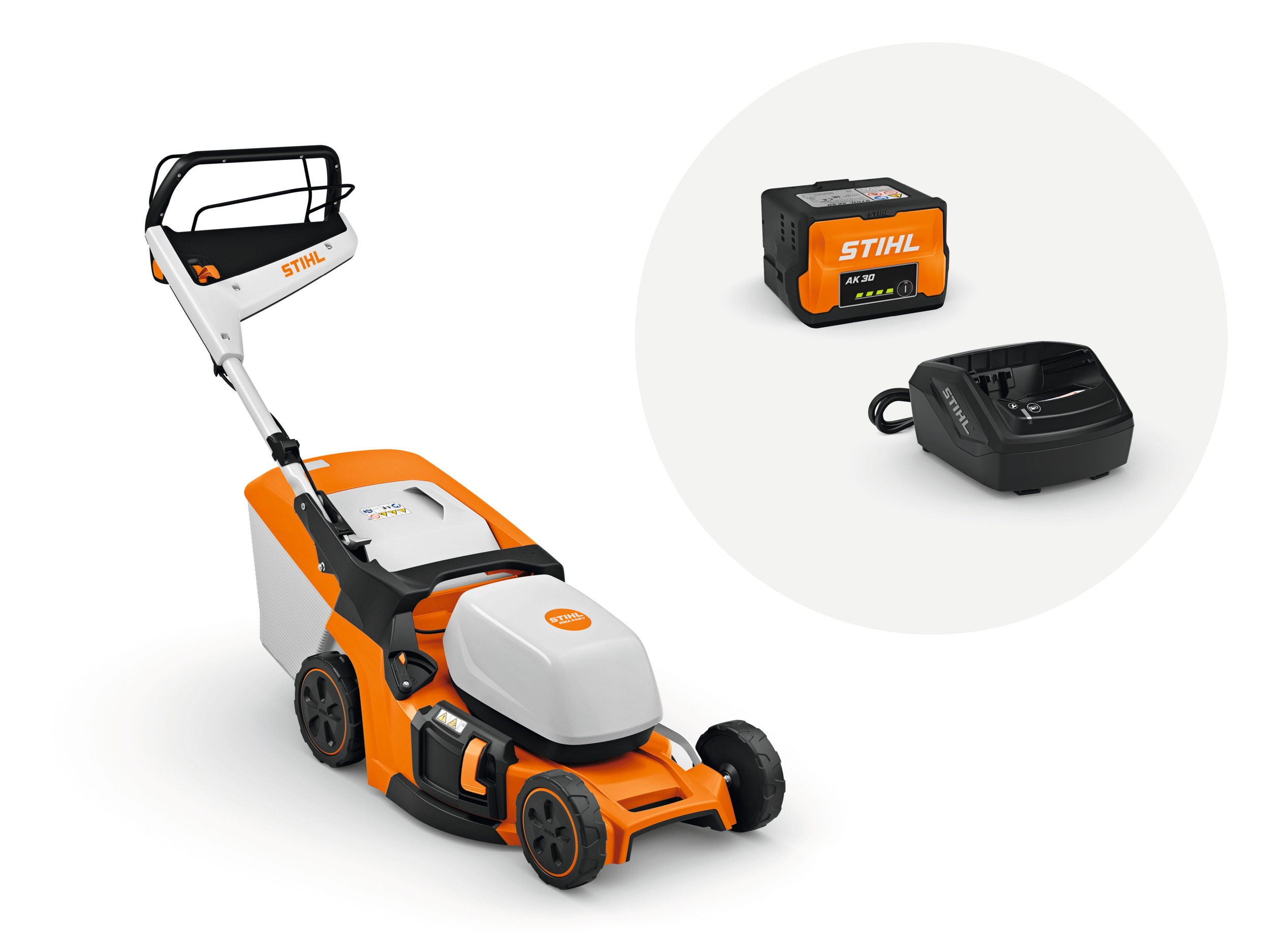 Batteridrevet gressklipper RMA 448.3 V sett