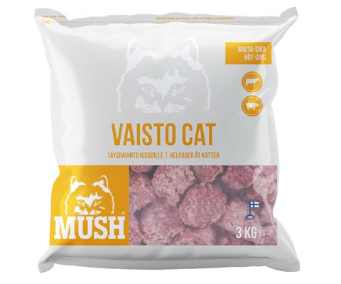 Kattemat Vaisto frosset okse-gris 3 kg