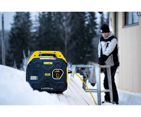 Strømaggregat Mighty Fusion gass/bensin inverter 3 kW