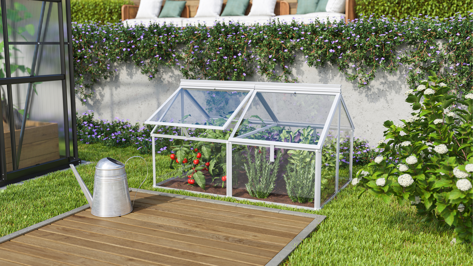 Drivhus i glass Gaia
