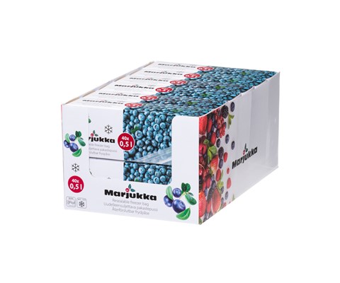 Frysepose med ziplås 40 x 0,5 L