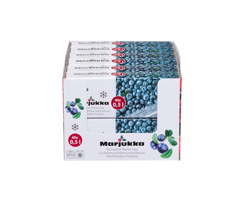 Frysepose med ziplås 40 x 0,5 L