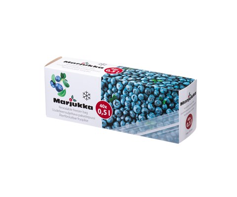 Frysepose med ziplås 40 x 0,5 L